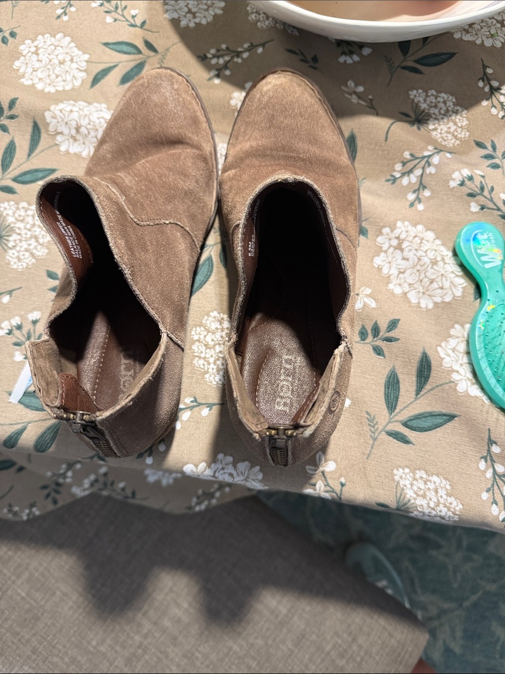 Born Brown Suede Ankle Booties